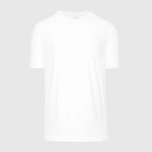 White Active Crew Neck Tee